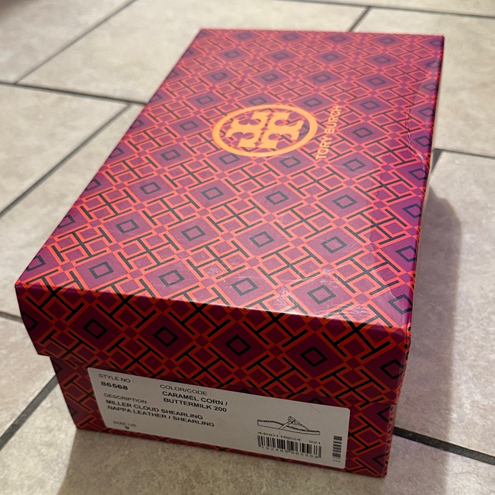 Tory Burch Miller Cloud Shearling Sandals Size 9